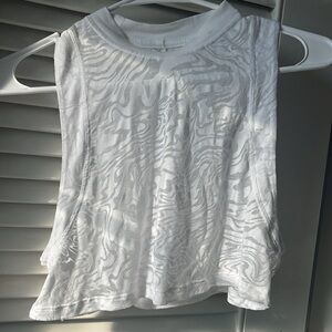 Lululemon all yours cropped tank top- *veil-white